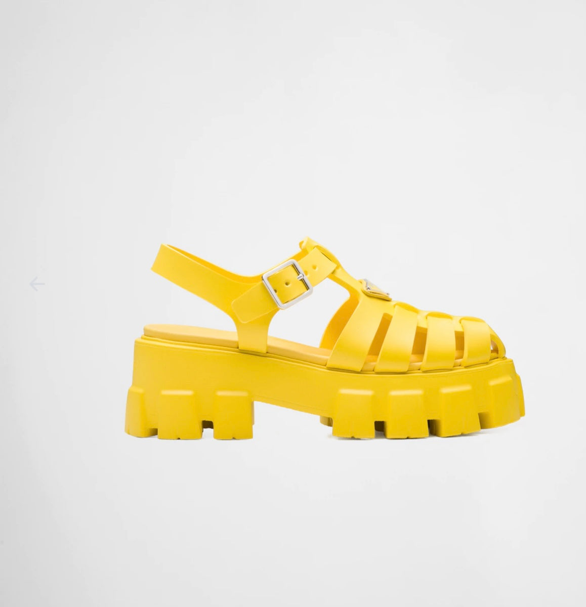 Prada Sandalias Monolith en goma